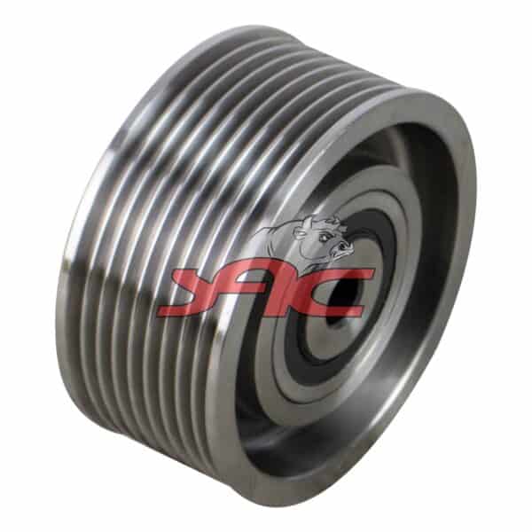 Cooling V-ribbed Tension Roller