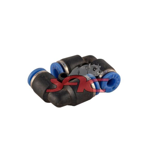 90 Deg Connector Push-in 4mm Plastic