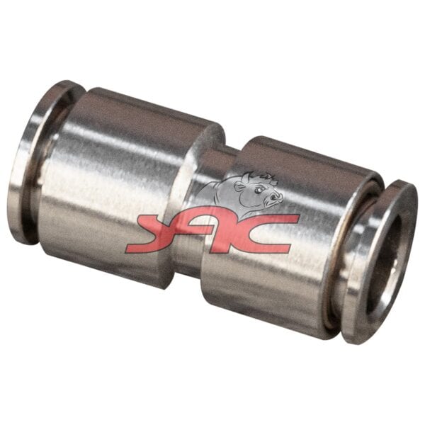 Line Connector 8mm Push In Steel