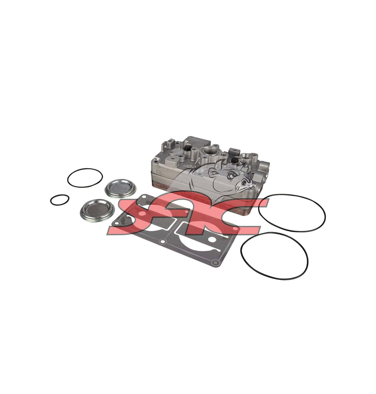 SCANIA S6 DC13 COMPRESSOR HEAD COMPLETE