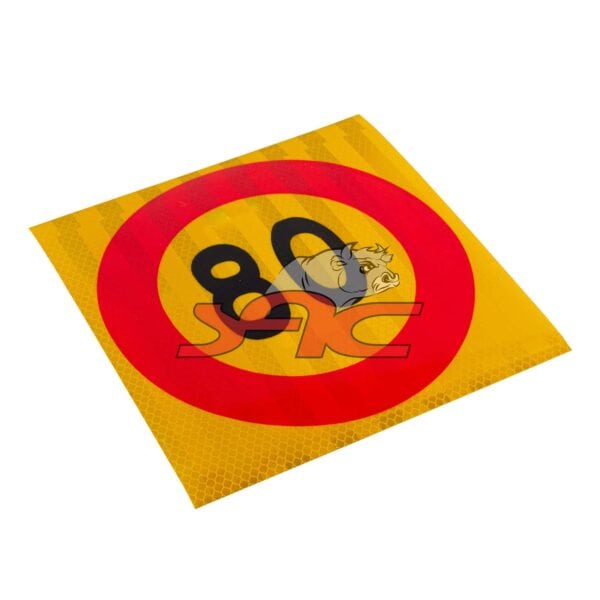 UNIVERSAL 80KM REFLECTIVE STICKER