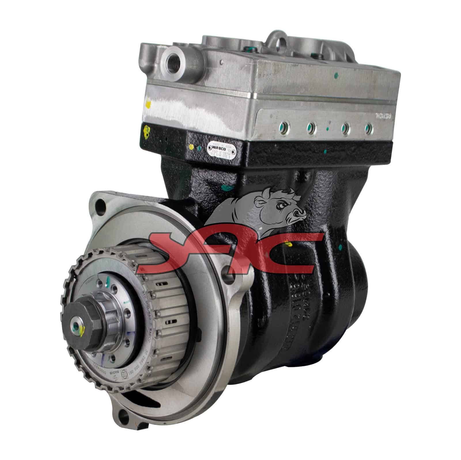 VOLVO D13F FH 400 V4 TWIN CYLINDER COMPRESSOR WITH CLUTCH